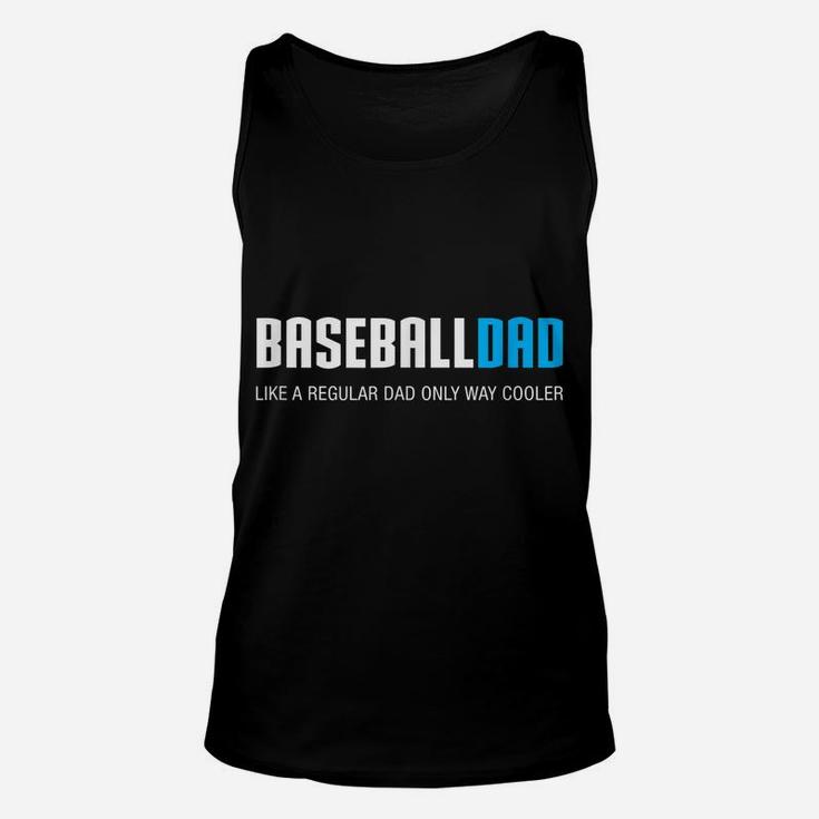 Mens Baseball Dad Shirt, Funny Cute Father's Day Gift Unisex Tank Top
