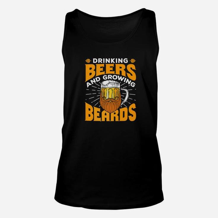Mens Beer Beard Drinking Beer And Growing Beards Gifts 2 Unisex Tank Top