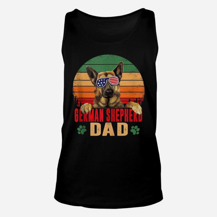 Mens Best German Shepherd Dad Father's Day Shirt Dog Lover Unisex Tank Top