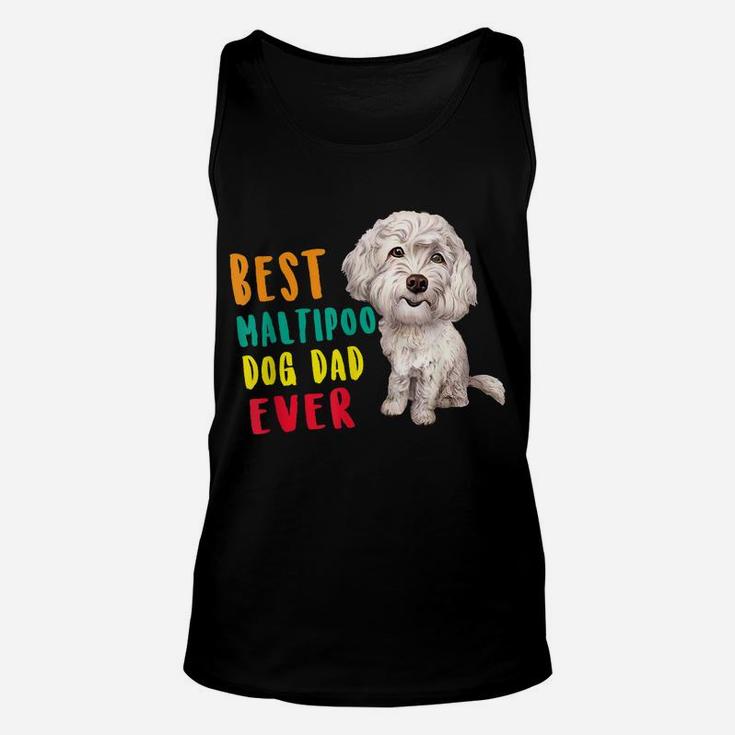 Mens Best Maltipoo Dog Dad Ever Fathers Day Funny Cute Unisex Tank Top
