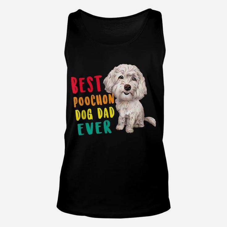 Mens Best Poochon Dog Dad Ever Fathers Day Funny Cute Unisex Tank Top