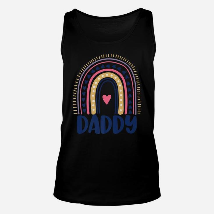 Mens Boho Rainbow Daddy Dad Of Birthday Girl Cute Matching Unisex Tank Top