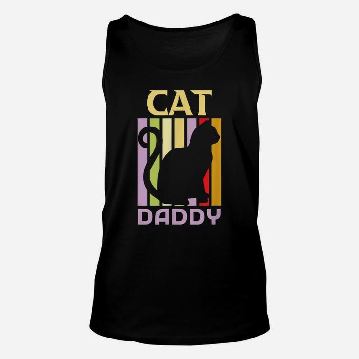 Mens Cat Daddy Shirt For Men, Cat T-Shirts Funny For Cat Lovers Unisex Tank Top