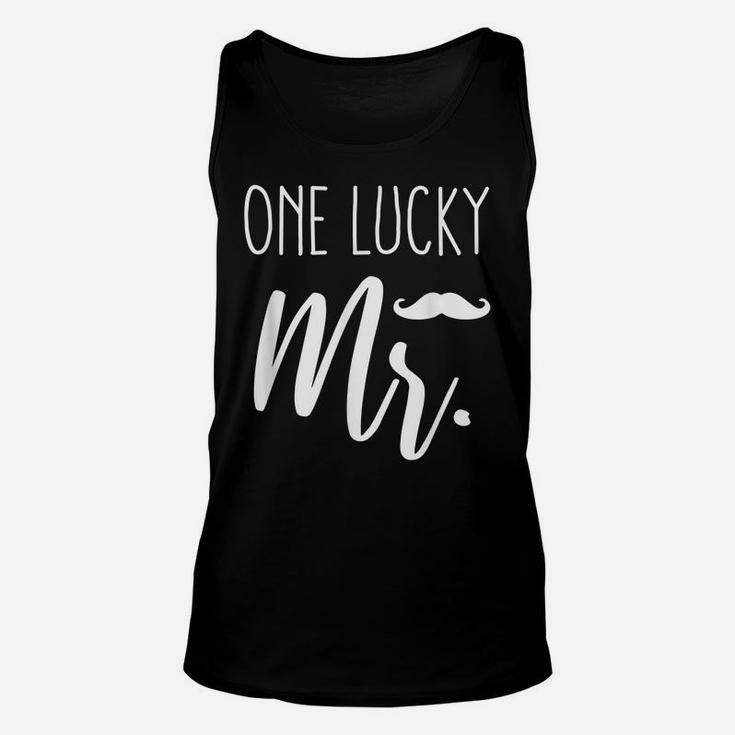 Mens Couple Gift St Patricks Day Husband T Shirt One Lucky Mr Unisex Tank Top