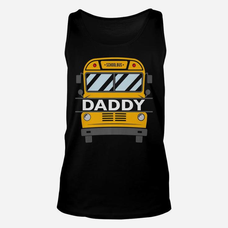 Mens Daddy Matching Family Costume School Bus Theme Kids Party Unisex Tank Top