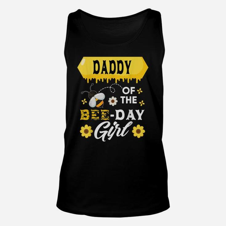 Mens Daddy Of The Bee Birthday Girl Family Matching Hive Honey Unisex Tank Top