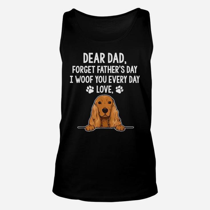 Mens Dpq0 Forget Father's Day I Woof Every Day Fathers Day Unisex Tank Top