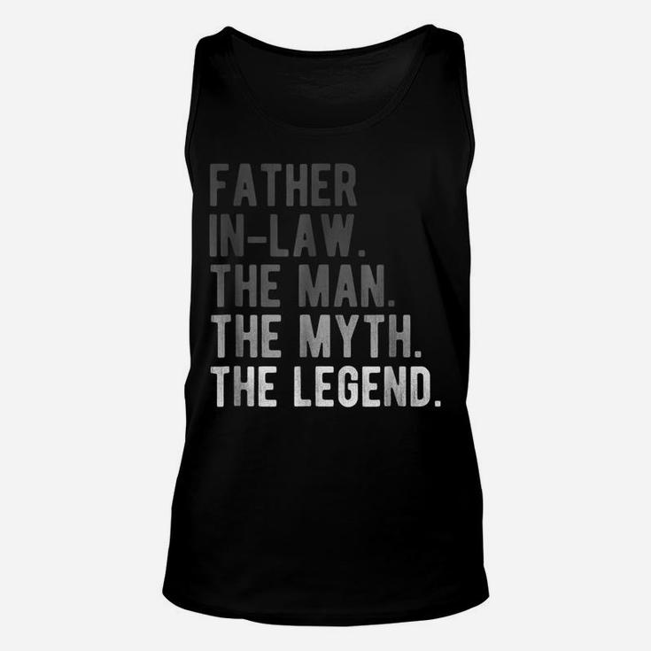 Mens Father In Law The Myth The Man The Legend Shirt Funny Gift Unisex Tank Top