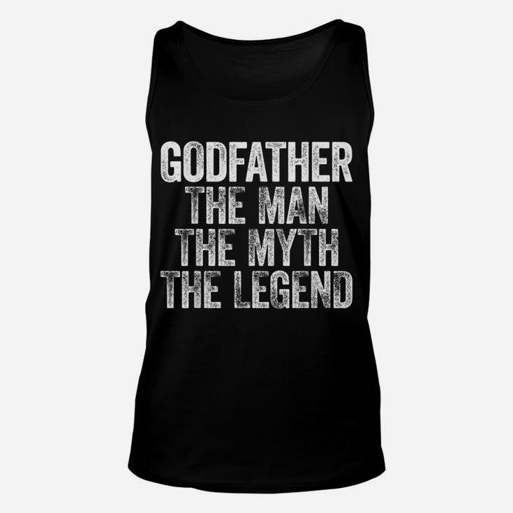 Mens Godfather The Man The Myth The Legend Unisex Tank Top