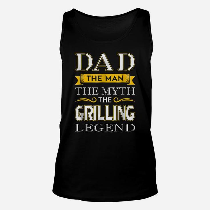 Mens Grill Dad Shirts Gifts For Grilling Dads Unisex Tank Top