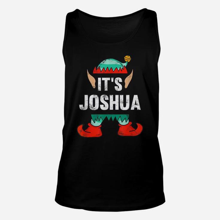 Mens It's Joshua Elf Personalized First Name Christmas Gift Unisex Tank Top