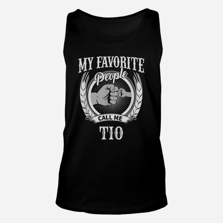 Mens My Favorite People Call Me Tio Mexican Spanish Uncle Unisex Tank Top