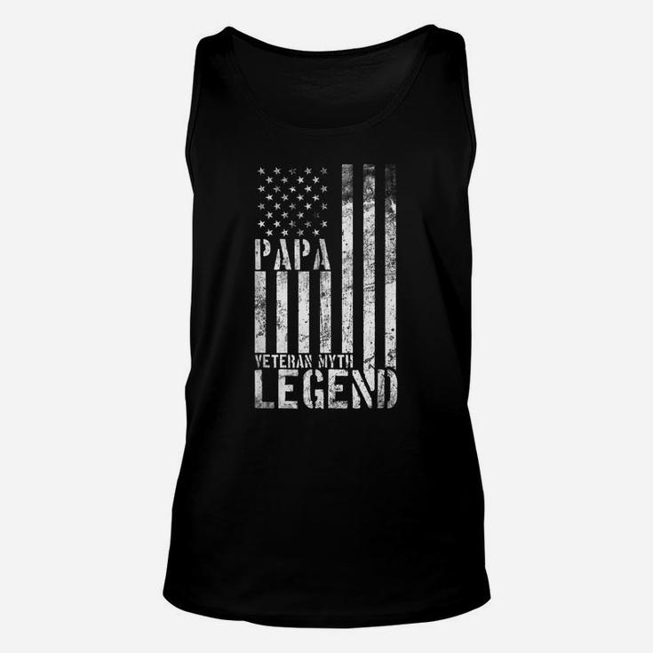 Mens Papa Veteran Myth Legend  | Father Day 2019 Tee Shirt Unisex Tank Top
