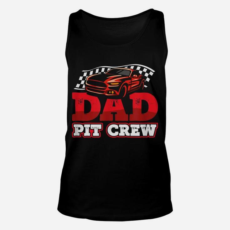 Mens Race Car Birthday Party Racing Family Dad Pit Crew Unisex Tank Top