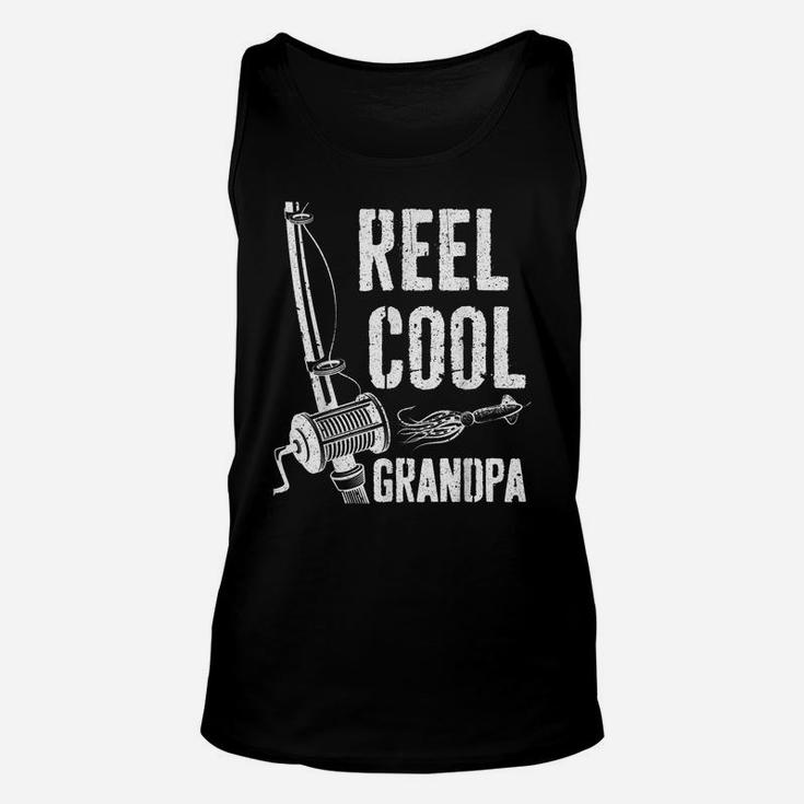 Mens Reel Cool Grandpa  Fishing Father's Day Gift Shirt Unisex Tank Top