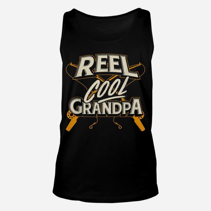 Mens Reel Cool Grandpa Fishing Granddad Father's Day Gift Unisex Tank Top
