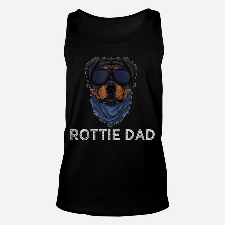Mens Rottie Dad Rottweiler Dog Puppy Father For Men Grandpa Dad Unisex Tank Top