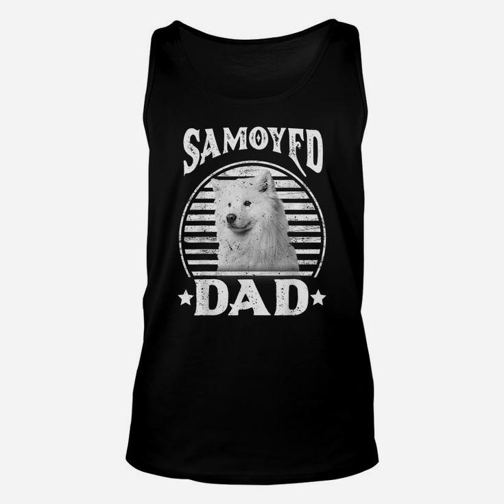 Mens Samoyed Dad Retro Happy Father's Day Unisex Tank Top