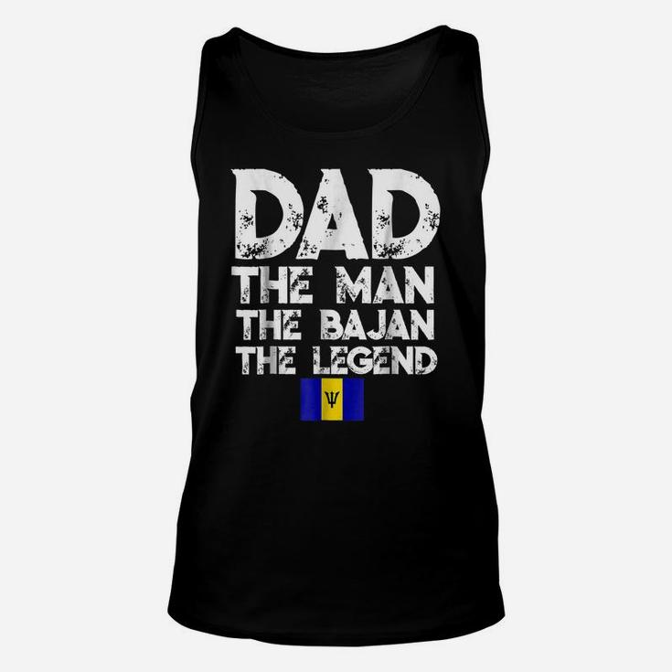 Mens Storecastle Dad The Bajan The Legend Father's Day Unisex Tank Top