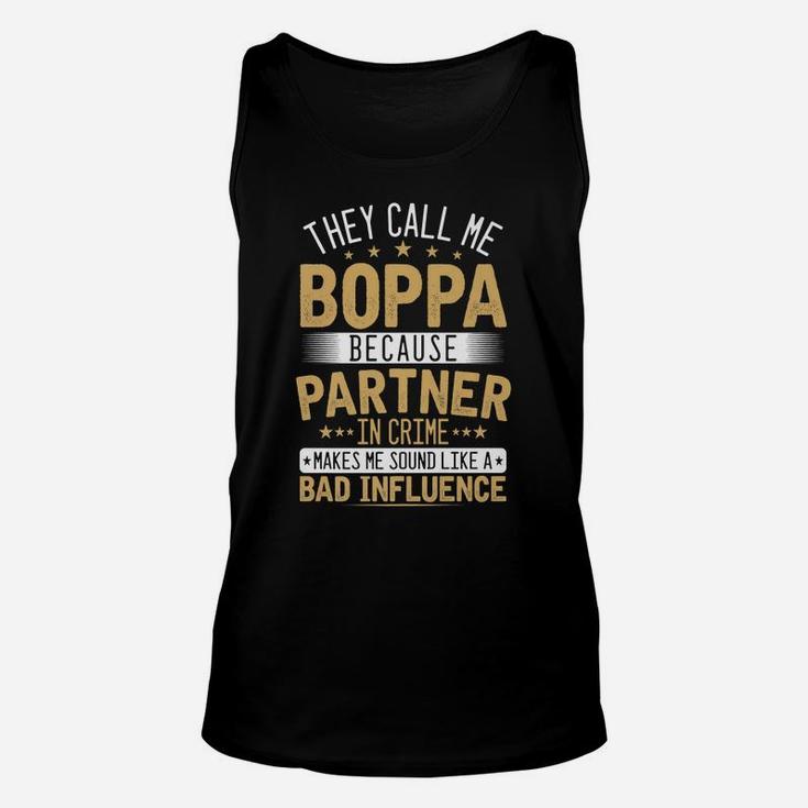 Mens They Call Me Boppa - Xmasfather's Day Grandpa Unisex Tank Top