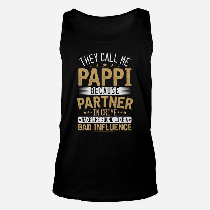 Mens They Call Me Pappi - Xmasfather's Day Grandpa Unisex Tank Top