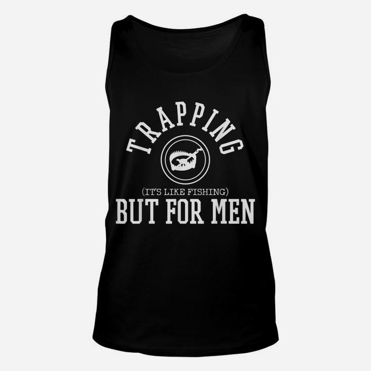 Mens Trapper Trapping Hunting Fishing Men Unisex Tank Top