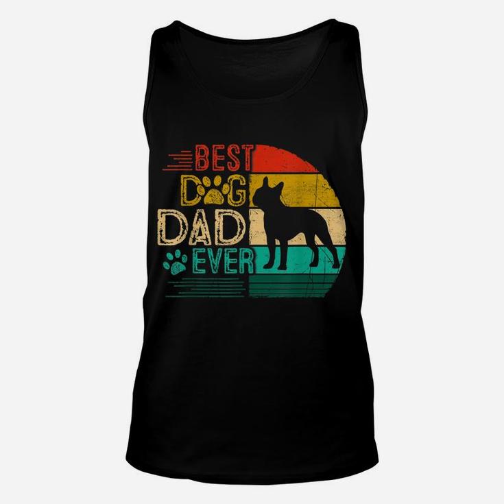 Mens Vintage Best Boston Terrier Ever Shirt Father's Day For Dad Unisex Tank Top