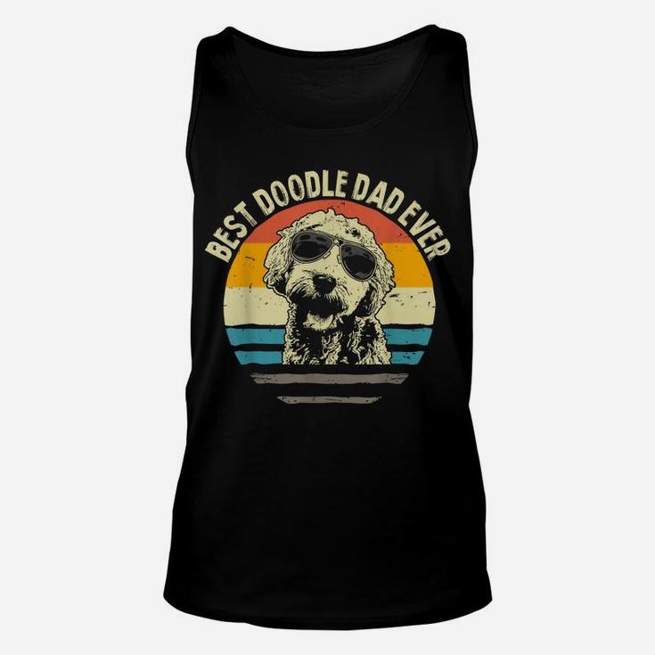 Mens Vintage Best Doodle Dad Ever Daddy Goldendoodle Father's Day Unisex Tank Top