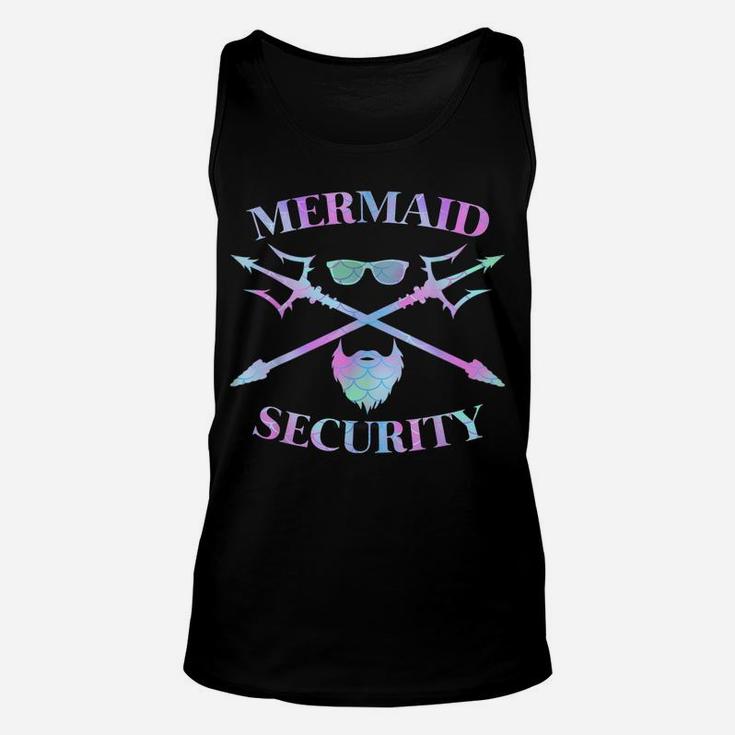 Merman Mermaid Security Funny Lifeguard Swimmer Costume Gift Unisex Tank Top
