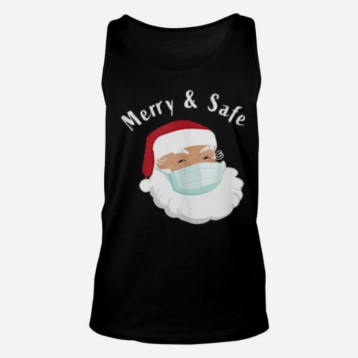 Merry And Safe Santa Unisex Tank Top