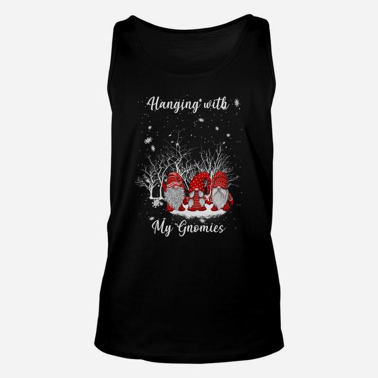 Merry Christmas Hanging With My Gnomies Gnome Unisex Tank Top