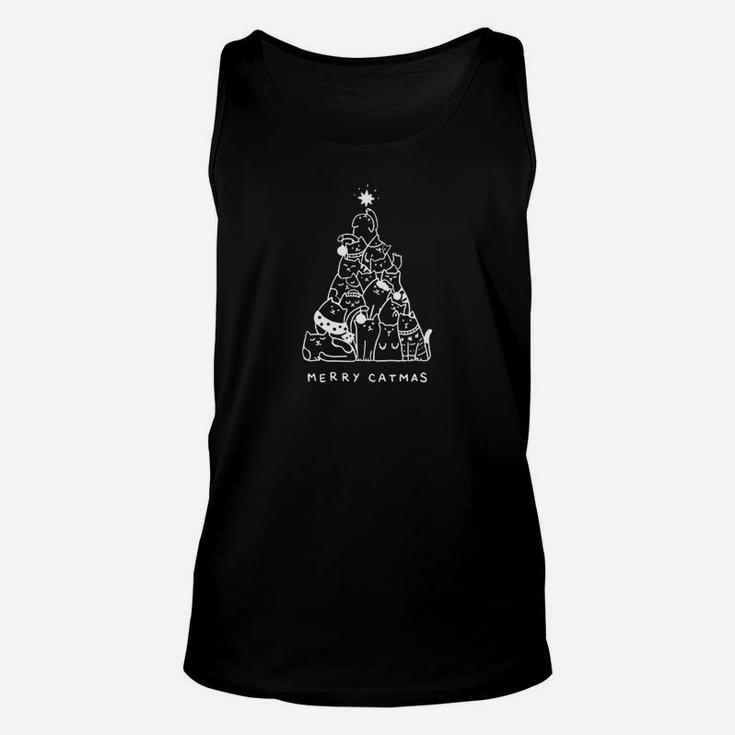 Merry Woofmas Funny Dogs Christmas Tree Xmas Gift Sweatshirt Unisex Tank Top