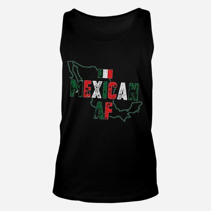 Mexican Af Off Shoulder Proud Mexico Mexico Map Unisex Tank Top