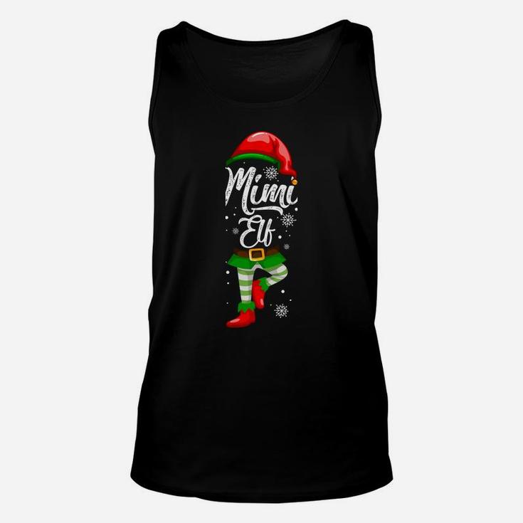 Mimi Elf Matching Family Christmas  Pajamas Elves Unisex Tank Top