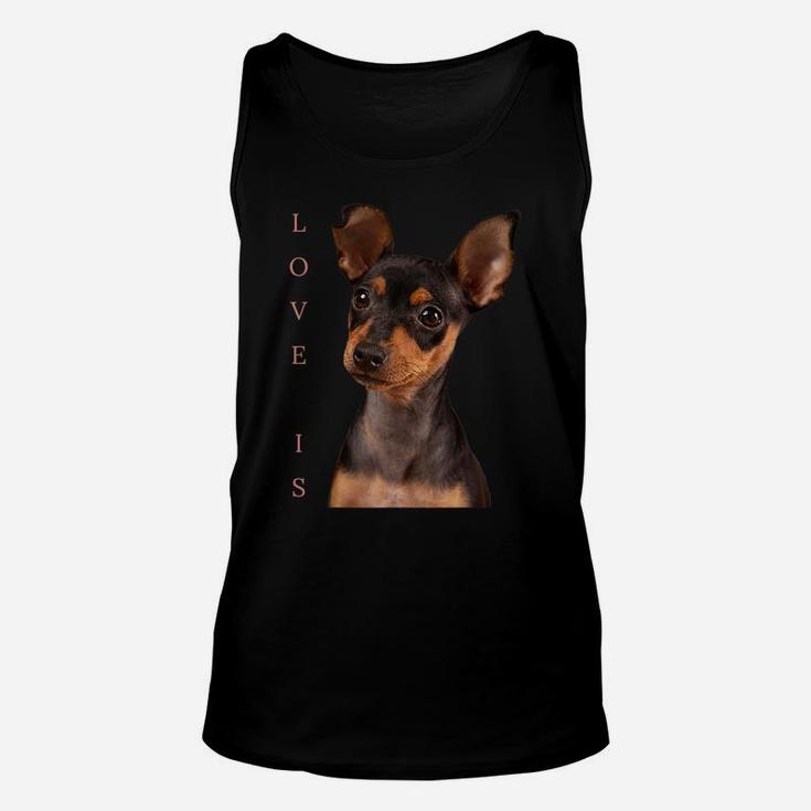 Miniature Pinscher Shirt Dog Mom Dad Tshirt Love Puppy Pet Unisex Tank Top