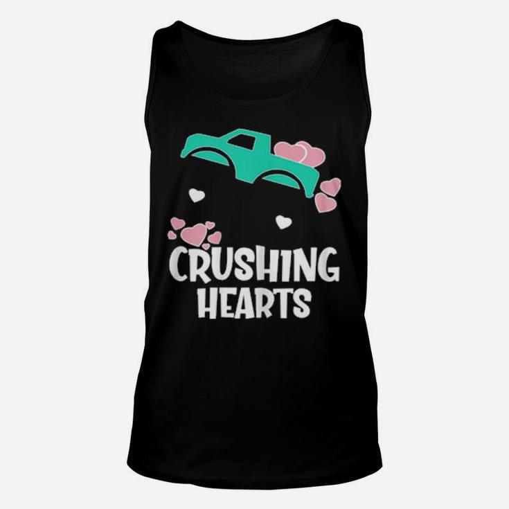 Monster Truck Matching Family Valentines Day Red Unisex Tank Top