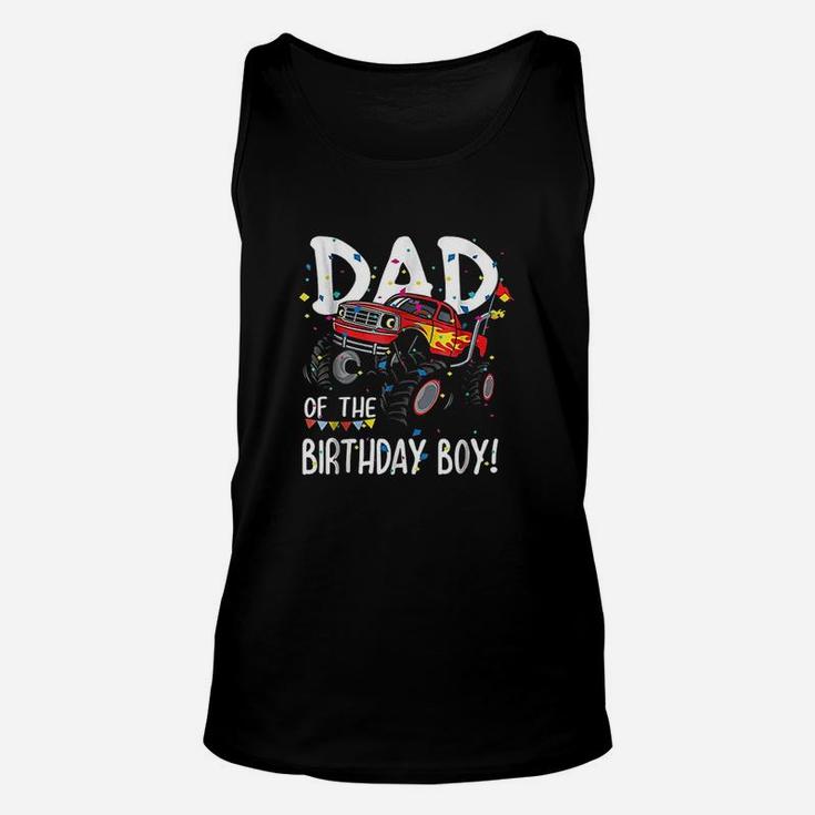 Monster Truck Party Dad Of Birthday Boy Unisex Tank Top