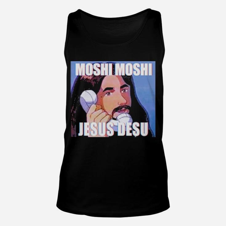 Moshi Moshi Jesus Desu Unisex Tank Top