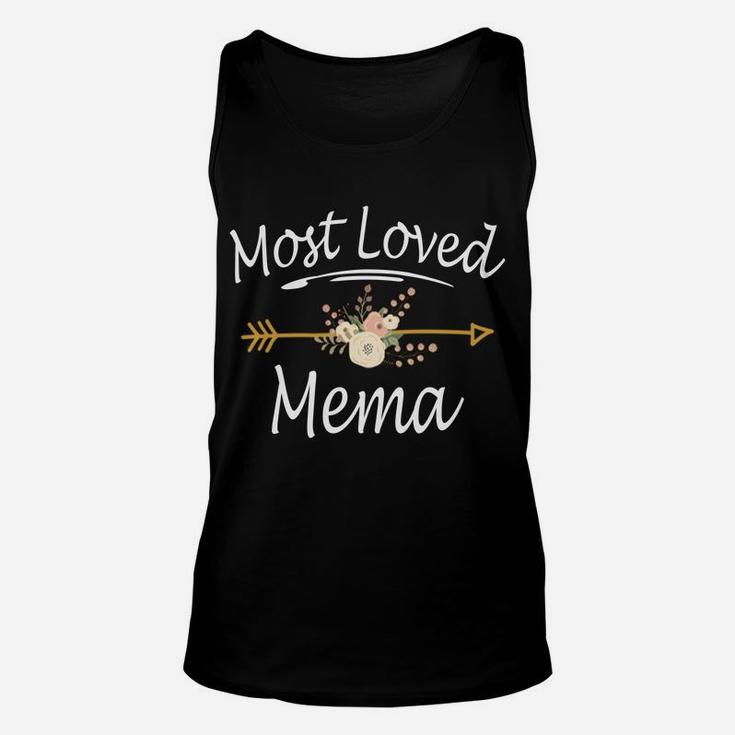 Most Loved Mema Cute Thanksgiving Christmas Gifts Unisex Tank Top