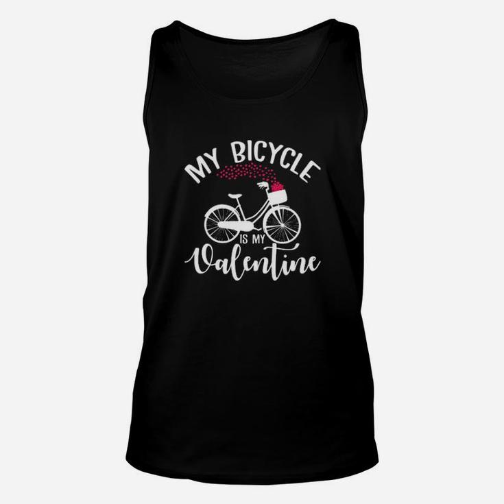 My Bicycle Is My Valentine Unisex Tank Top
