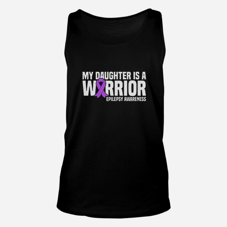 My Daughter Is A Warrior Purple Ribbon Unisex Tank Top