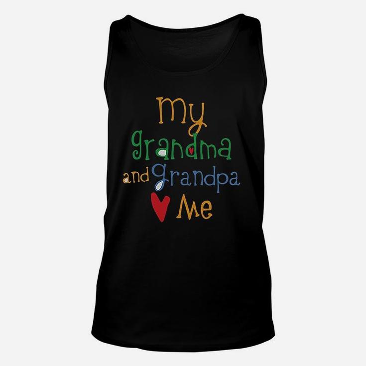My Grandpa And Grandma Loves Me Grandparents Unisex Tank Top