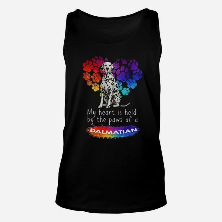 My Heart Is Held By The Paws Of A Dalmatian Unisex Tank Top