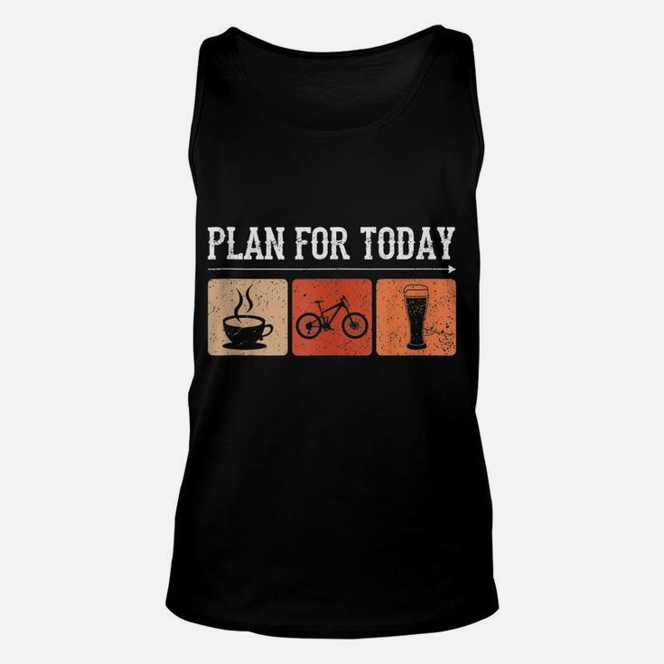 My Plan For Today Coffee Bike Beer For Vintage Cycling Biker Unisex Tank Top