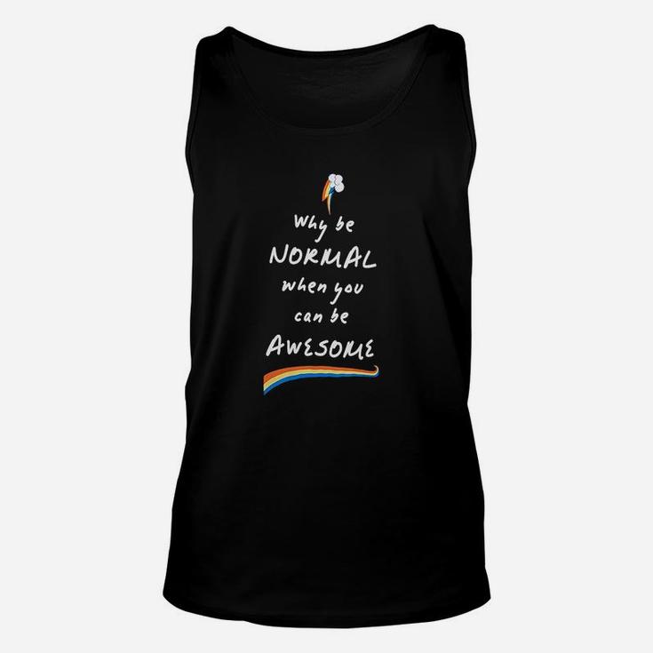My Pony Rainbow Dash Normal Awesome Mighty Fine Juniors Unisex Tank Top