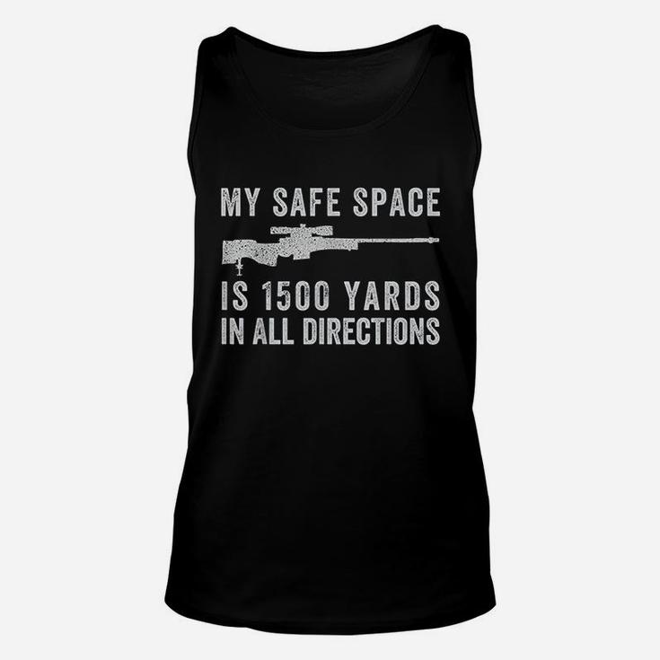 My Safe Space Is 1500 Yards In All Directions Unisex Tank Top
