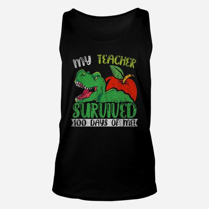 My Teacher Survived 100 Days Of Me 100 Days Of School Unisex Tank Top