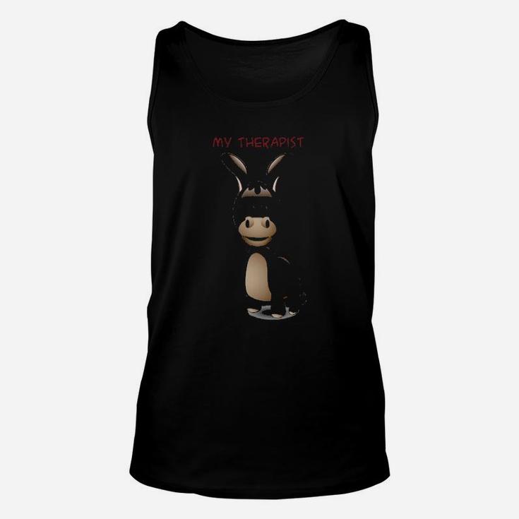 My Therapist The Donkey By Brayberry Design Unisex Tank Top