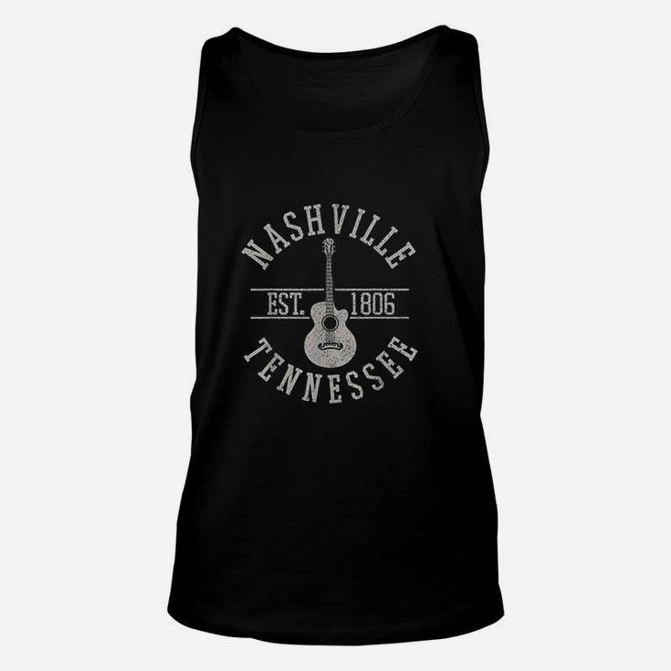 Nashville Tennessee Country Music City Guitar Player Unisex Tank Top