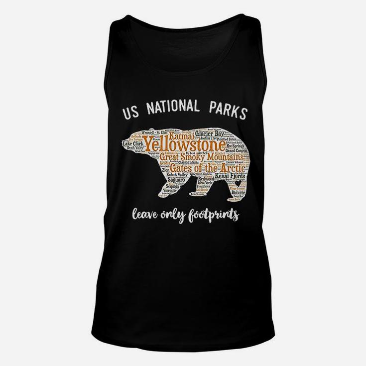 National Park  Listing All National Parks Unisex Tank Top